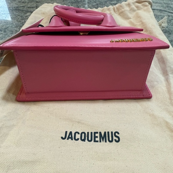Jacquemus La Chiquita Noued Leather Logo Top Handle Bag